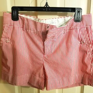 Preppy, red & white stripe ZARA short